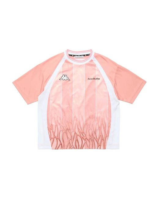 Acne Studios x Kappa Logo T-shirt Lサイズ Acne Studios X Kappa Logo T-Shirt in Pink | Lyst