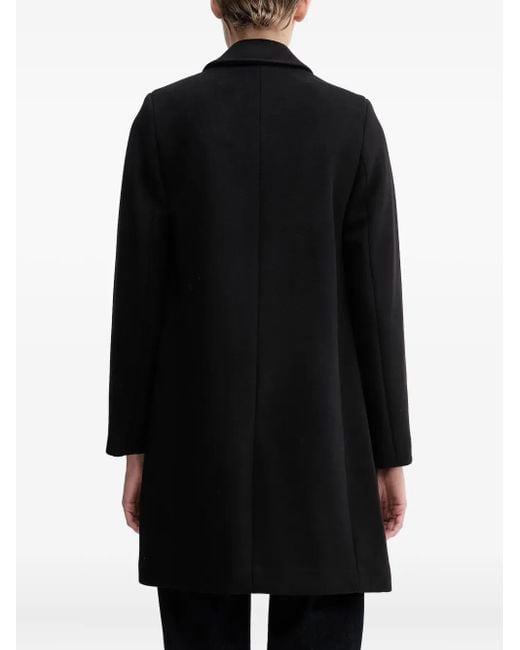 Benetton Black Button Pocket Coat