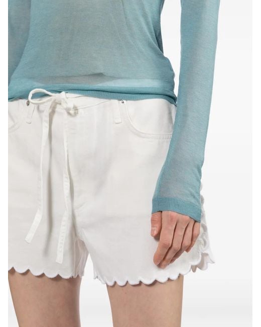 Rag & Bone White Nolan Shorts