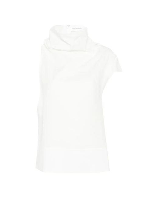 Niccolò Pasqualetti White Serra High-Neck Top