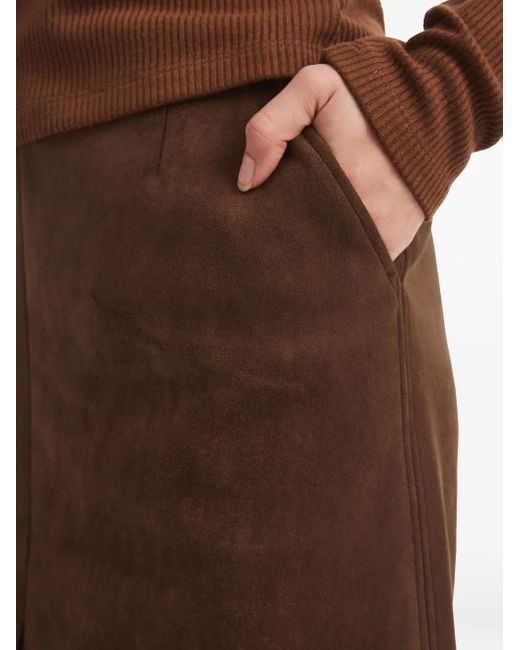 Minifalda Con Bolsillos Laterales B+ AB de color Brown