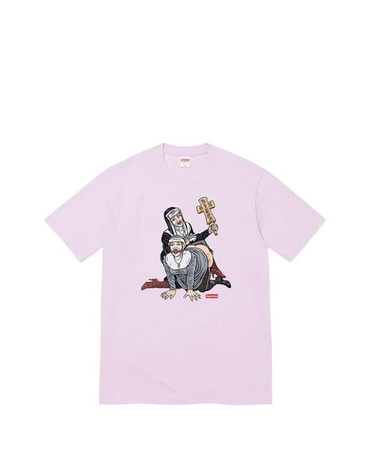 Supreme Pink Nuns T-Shirt for men