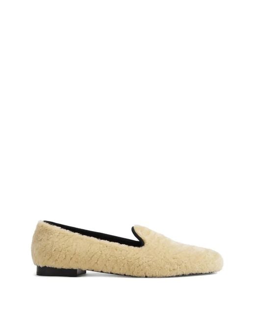 Totême Natural Mocassins En Peau Lainée