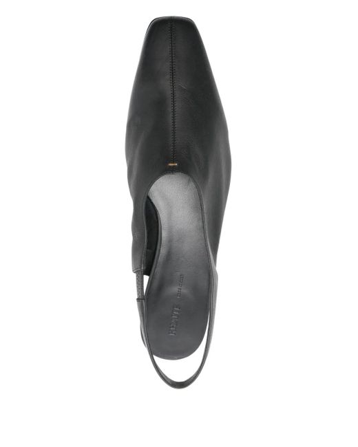 Khaite Black Cecilia Slingback Flat Pumps