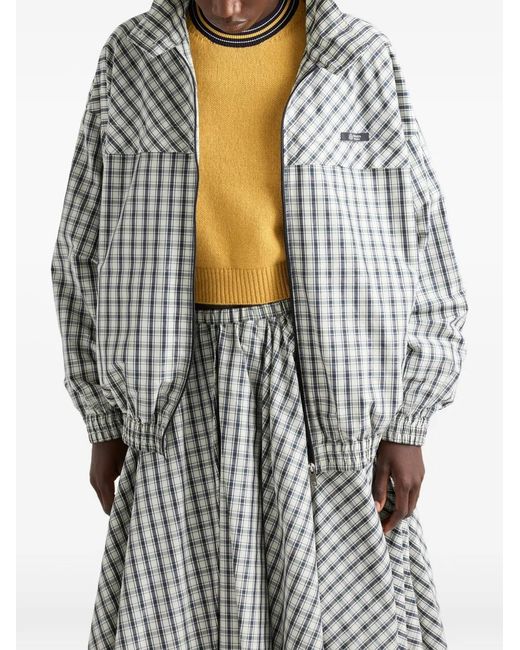 Prada Gray Neutrals Jackets