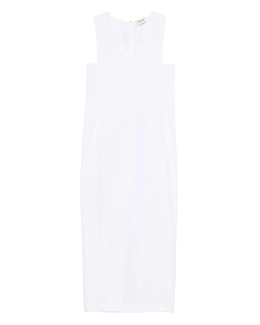 Khaite Avery Midi-Jurk in het White