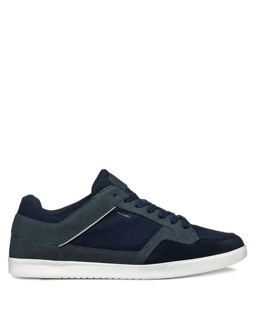 Geox Blue Walee Suede Sneakers for men