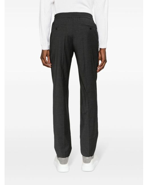Sandro Black New Alpha Drawstring-waistband Trousers for men