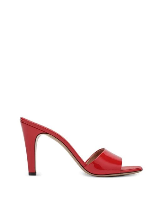 Ferragamo Red Stripe Detail Sandals