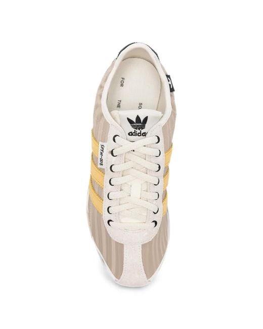 Adidas Natural S.F.T.M Three-Stripe Panelled Sneakers
