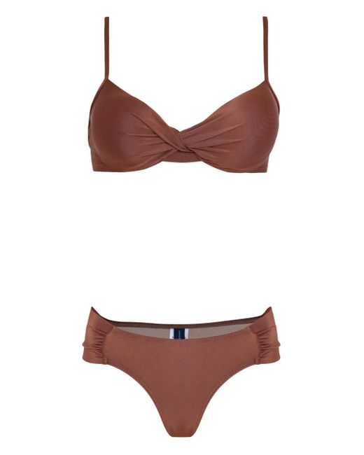 Bikini con frente retorcido Lygia & Nanny de color Red