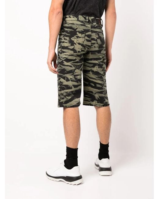 Alexander Wang Green Camouflage Knee-Length Shorts