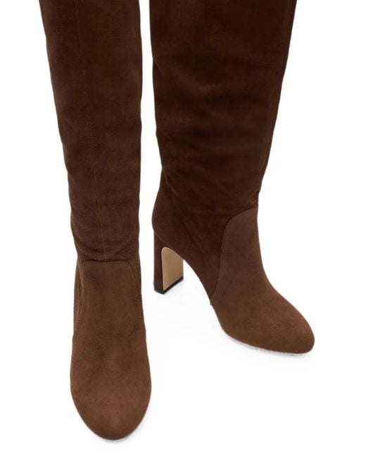 Stuart Weitzman Brown Bottes Babette Tubo