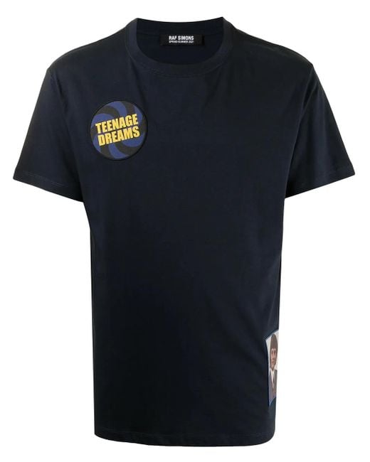 Raf Simons Black Teenage Dreams T-Shirt for men