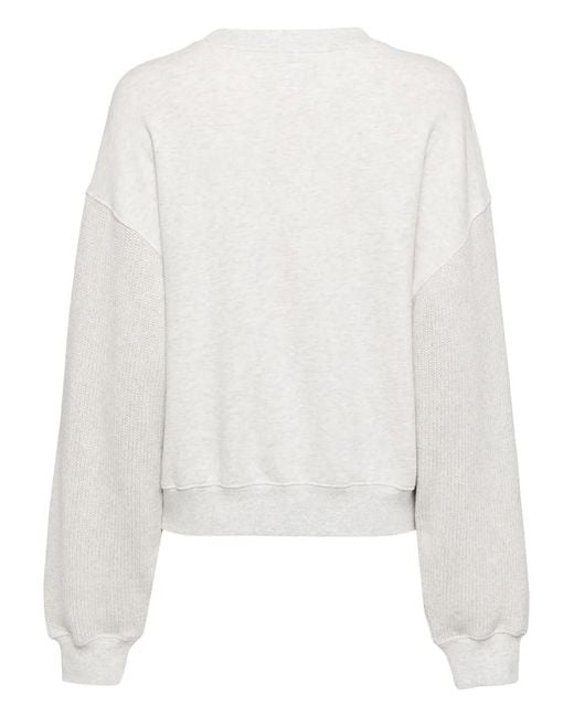 Izzue White Patchwork Sweatshirt