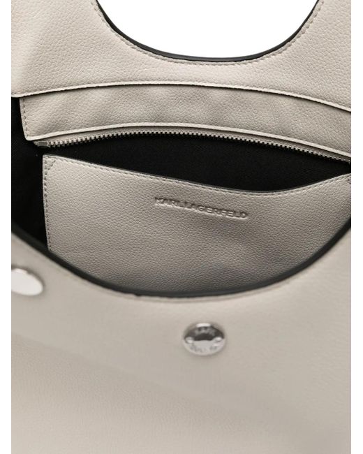 Karl Lagerfeld White Small K/Rocky Marais Tote Bag