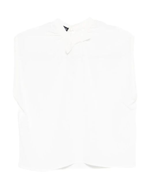 DR. HOPE White Bow Shirt