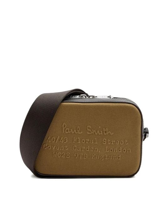 Bolso de viaje Floral Street con relieve Paul Smith de hombre de color Brown