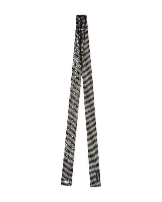 DSquared² Black Metallic Scarf for men