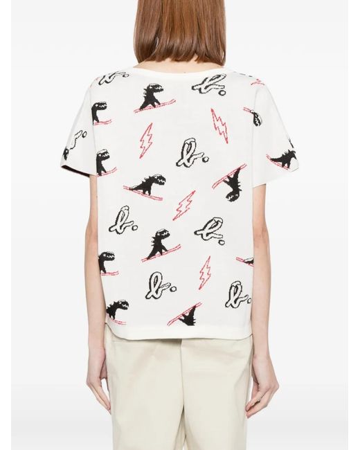 SPORT b. by agnès b. White Dino Christmas Vest