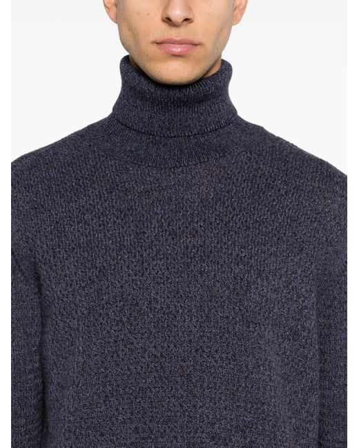 D4.0 Wollen Sweater in het Blue voor heren