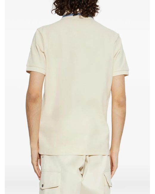 Polo Con Logo di Moncler in White da Uomo