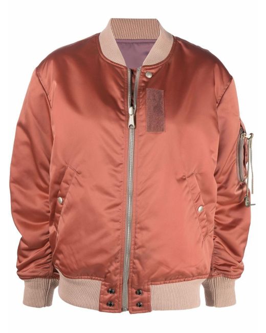 DIESEL Pink Reversible Bomber Jacket