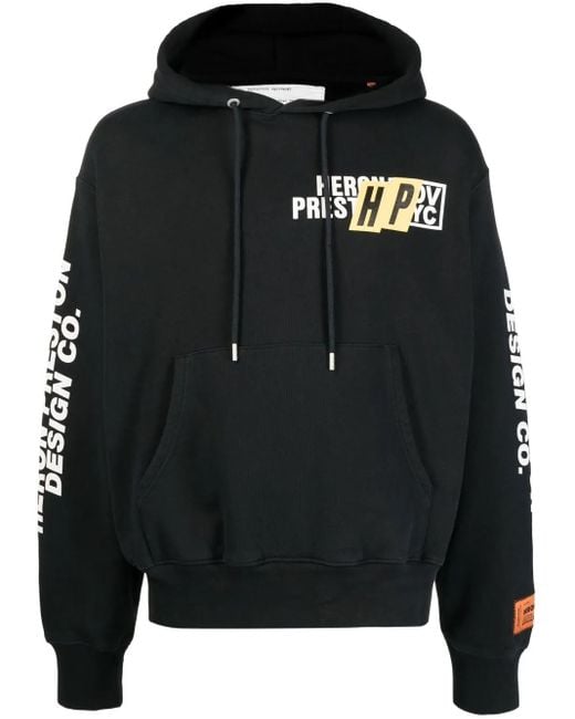 Felpa Con Stampa Real Estate di Heron Preston in Black da Uomo
