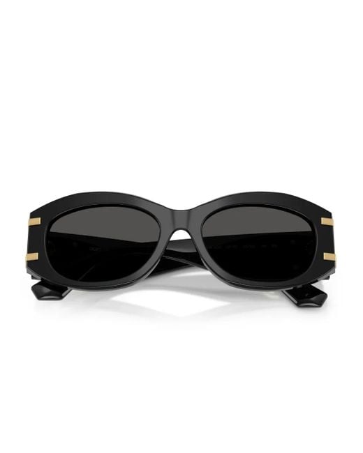 Dolce & Gabbana Black Dg Millennials Oval Sunglasses