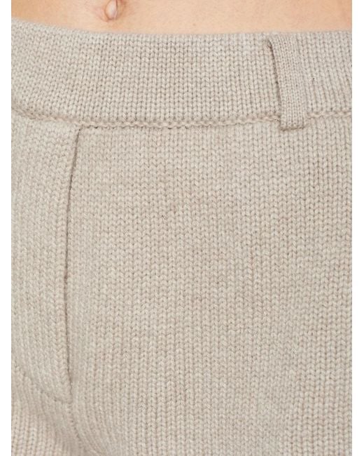 Lisa Yang White Annora Knitted Shorts