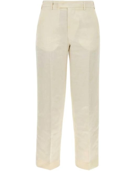 PT Torino Natural Belt-Loop Trousers