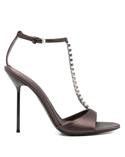 Paris Texas Black 105Mm Chain-Strap Sandals