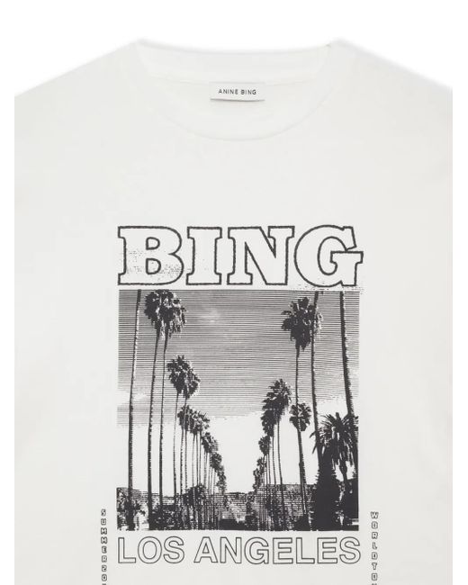 Anine Bing Louis Tシャツ White