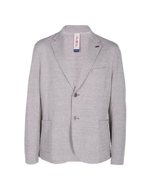 Bob Gray Textured Single-Breasted Jacket for men
