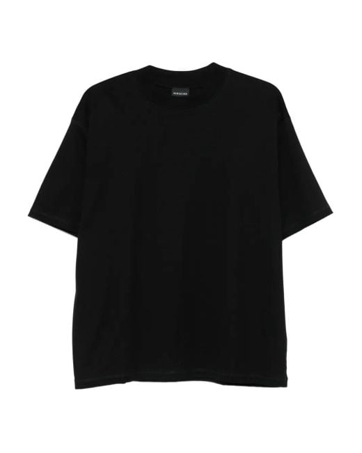 Herskind Black Short-Sleeve Boxy T-Shirt