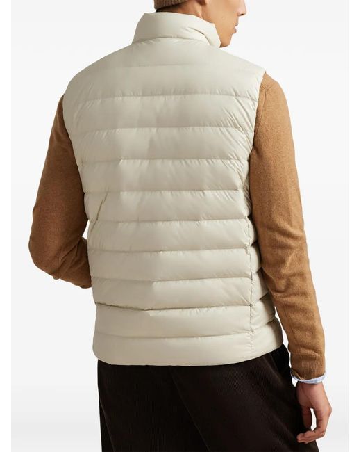 Polo Ralph Lauren White Zip Padded Gilet for men
