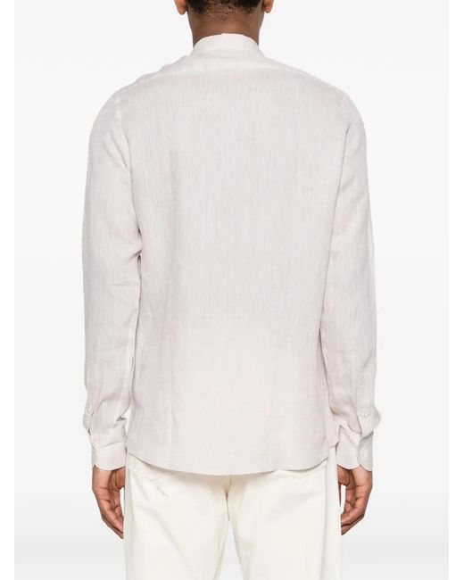 Tagliatore White Chest-Pockets Shirt for men
