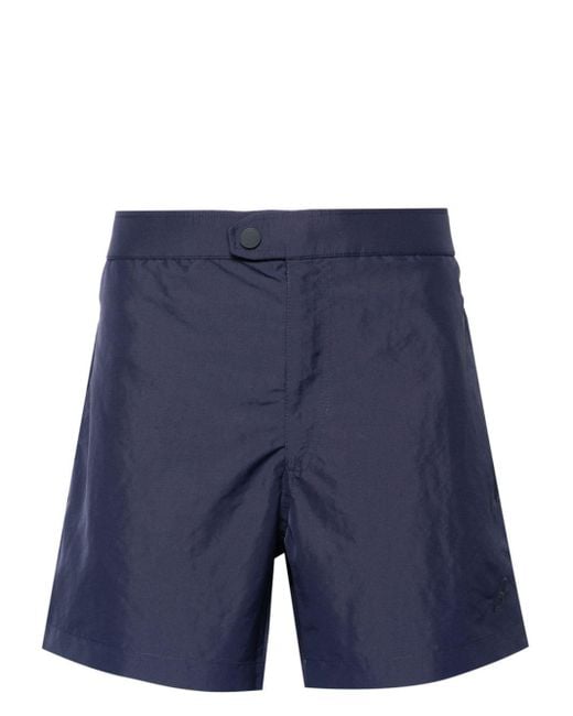Brioni Blue Zip-up Swim Shorts for men