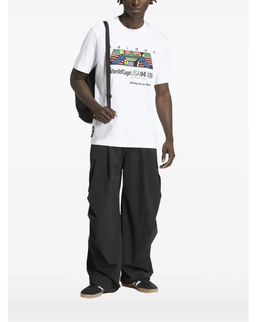 Adidas White Archive Africa 94 Graphic-Print T-Shirt for men