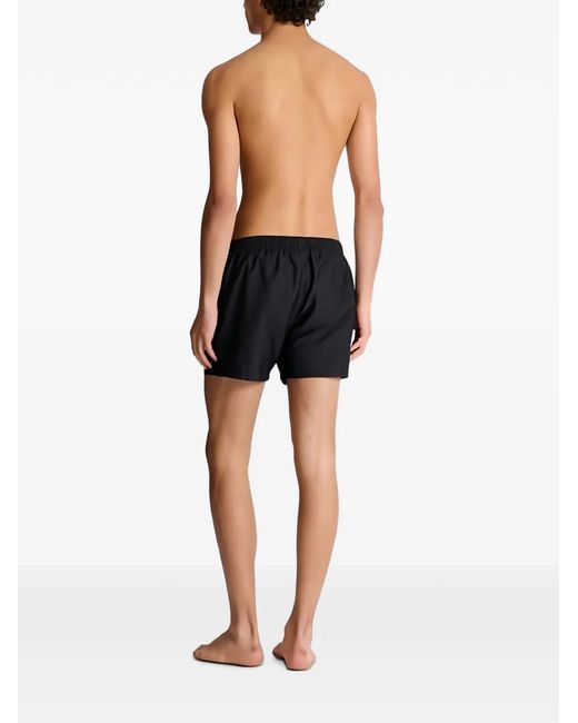 Balmain Black Pb Labyrinthe Monogram Swim Shorts for men