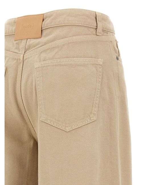 Nude Natural Tilda Flared-Leg Trousers