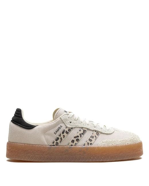 Adidas Natural Sambae "Leopard Off" Sneakers