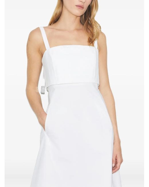 Tory Burch スクエアネック ドレス White