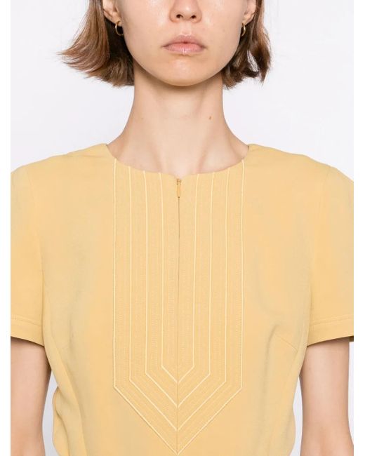 Elie Saab エレファントバックル ミニドレス Yellow