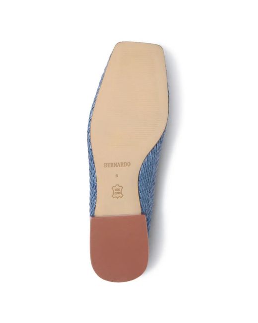 Bernardo Blue Porto Woven Mules