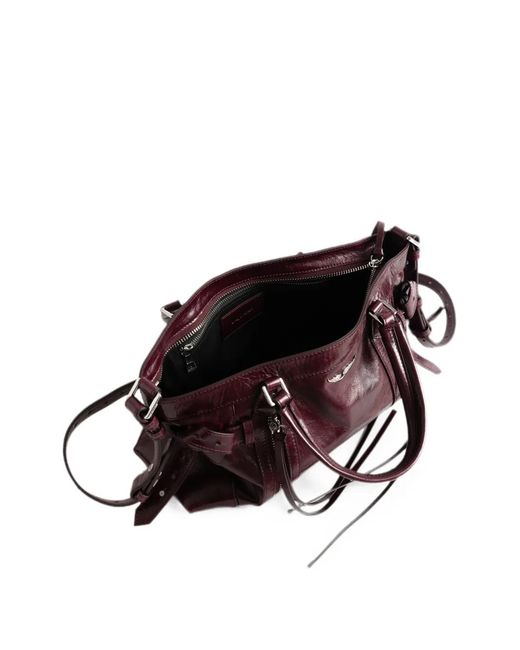Zadig & Voltaire Purple Madison Small Vintage Patent Bag