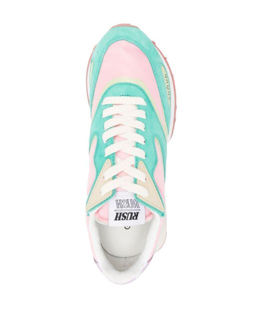 GHOUD VENICE Blue Rush Panelled Sneakers