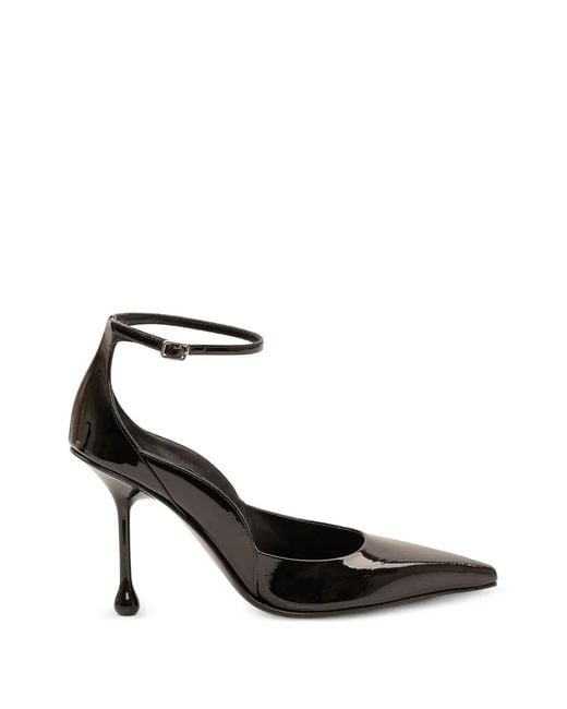 Jimmy Choo Black Ankle Strap Pumps