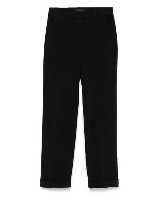 Peuterey Black Gabardine Trousers