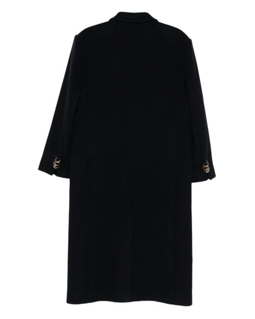 frenken Black Double-Breasted Coat